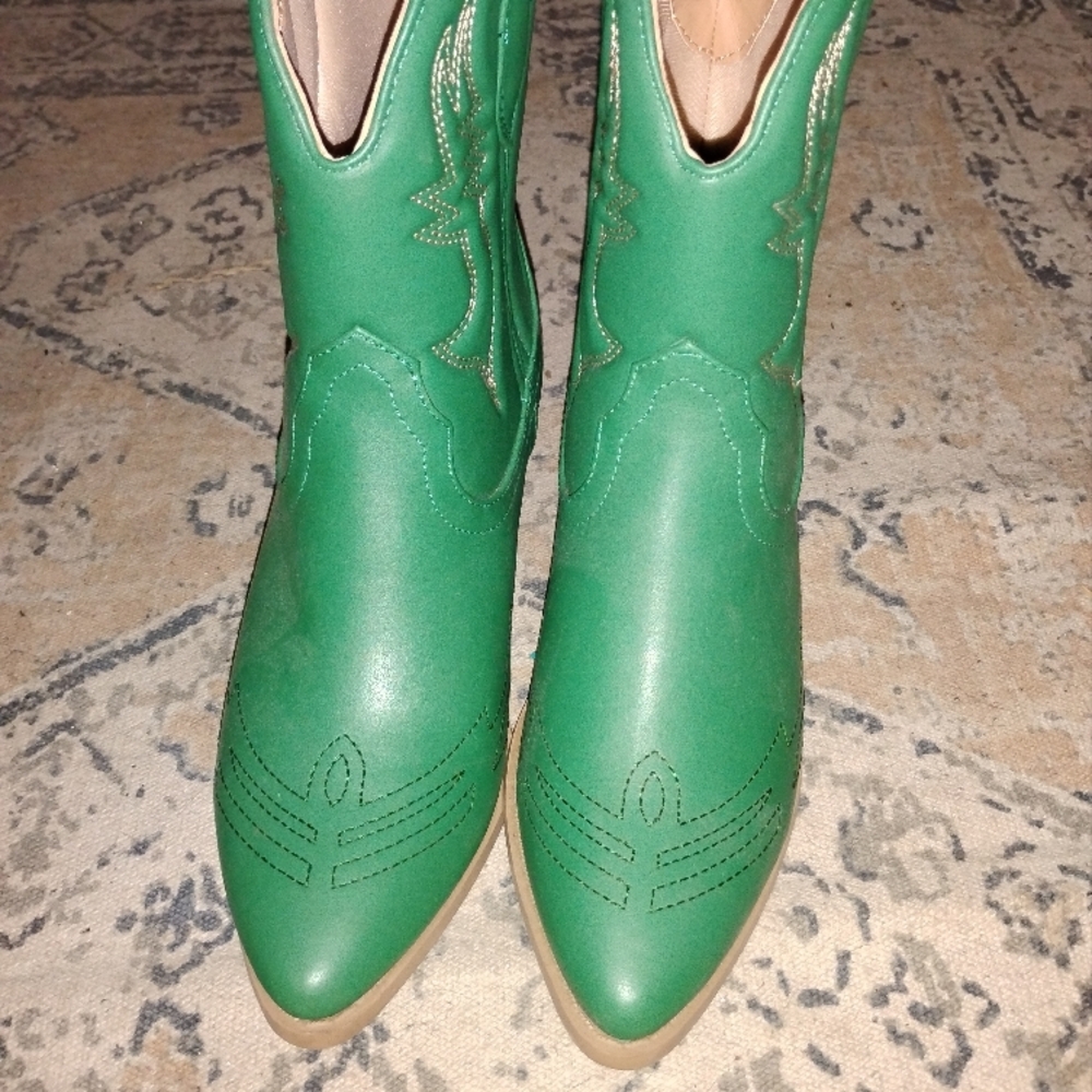 Emerald Green Women's Ankle Boots